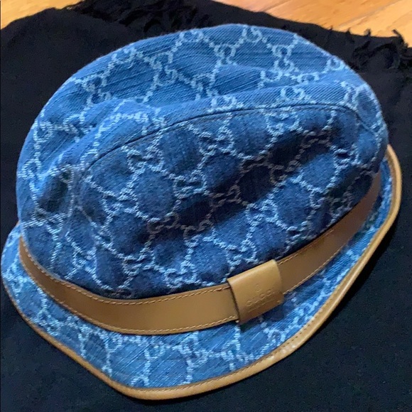 gucci denim hat